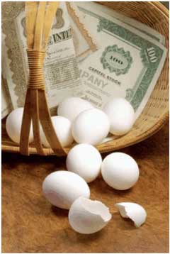 Investing all your savings in company stock is like putting all your eggs in one basket.